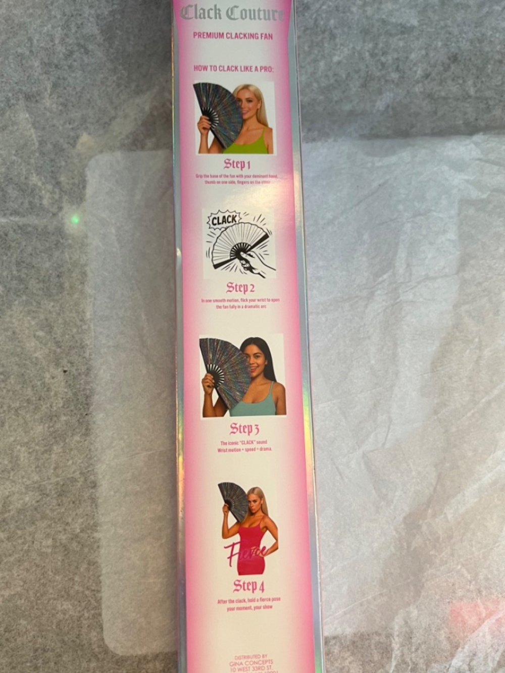 Clacking Fan - Multi Color Unisex NIB - Picture 8 of 8